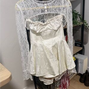 Nana Jacqueline Cream Lace Dress